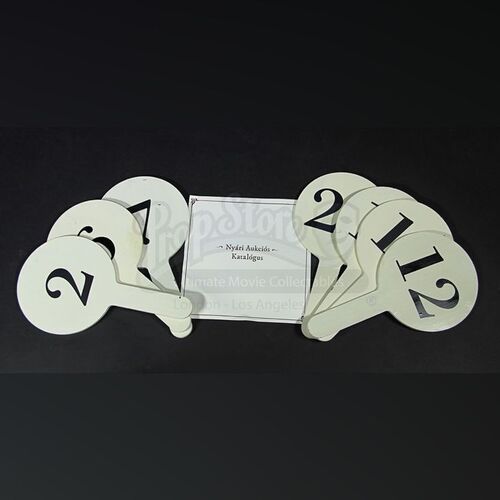 Auction Paddle & Catalogue Set