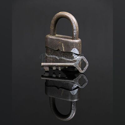 Van Helsing (Thomas Kretschmann) Hidden Laboratory Padlock & Key