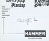 Lot #8 - THE DEVIL-SHIP PIRATES (1964) - Sir Christopher Lee's Personal Hammer Publicity Brochure (Autographed), 1964 - 2