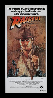 Lot #12 - RAIDERS OF THE LOST ARK (1981) - Australian Daybill, 1981