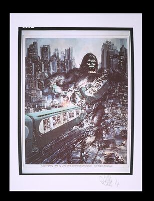 Lot #15 - KING KONG (1976) - FEREF ARCHIVE: Original Transparencies, Negatives, 1 of 1 Proof Print, 2021 and First Edition Copy of the Book 'Feref Unseen'