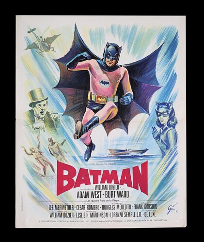 Lot #36 - BATMAN: THE MOVIE (1966) - French 'Petite' Affiche, 1966