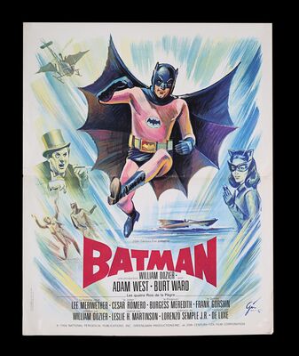 Lot #36 - BATMAN: THE MOVIE (1966) - French 'Petite' Affiche, 1966