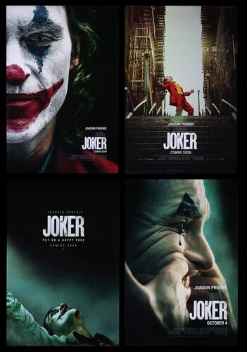 Lot #44 - JOKER (2019) - Four US One-Sheets, 2019