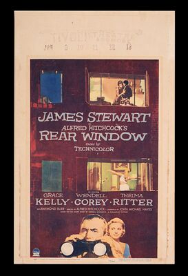 Lot #80 - REAR WINDOW (1954) - US Window Card, 1954