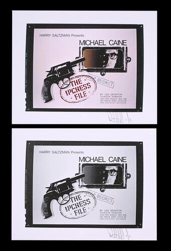 Lot #92 - THE IPCRESS FILE (1965) - FEREF ARCHIVE: Original Transparency with Two 1 of 1 Proof Prints, 2021