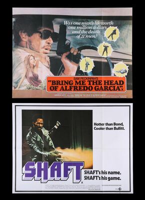 Lot #117 - SHAFT (1971), BRING ME THE HEAD OF ALFREDO GARCIA (1974) - Two UK Quads, 1971, 1974