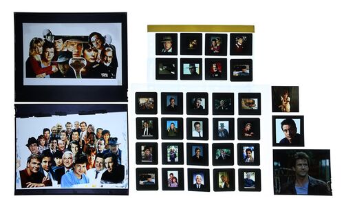 Lot #143 - HOLLYWOOD STAR MONTAGES - FEREF ARCHIVE: Hollywood Star Montage Transparencies and Slides
