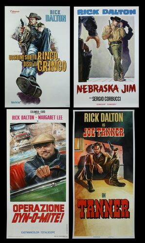 Lot #145 - ONCE UPON A TIME IN HOLLYWOOD (2019) - Set of Four Faux Promotional Rick Dalton (Leonardo DiCaprio) Posters, 2019