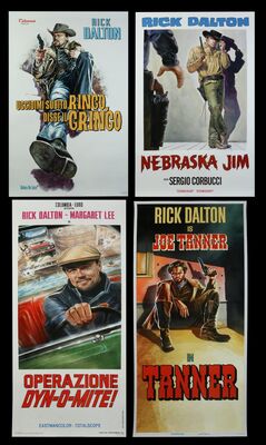 Lot #145 - ONCE UPON A TIME IN HOLLYWOOD (2019) - Set of Four Faux Promotional Rick Dalton (Leonardo DiCaprio) Posters, 2019
