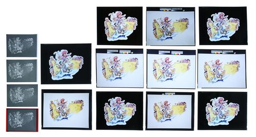 Lot #162 - CARRY ON COLUMBUS (1992) - FEREF ARCHIVE: Original Poster Concept Transparencies and Negatives