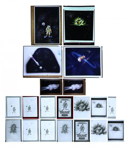 Lot #171 - MORONS FROM OUTER SPACE (1985) - FEREF ARCHIVE: Original Poster Concept Transparencies and Negatives