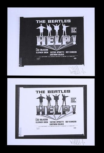 Lot #187 - THE BEATLES: HELP! (1965) - FEREF ARCHIVE: Original Negative with Two 1 of 1 Proof Prints, 2021
