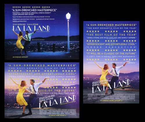 Lot #199 - LA LA LAND (2016) - Two UK Quads and One-Sheet, 2016