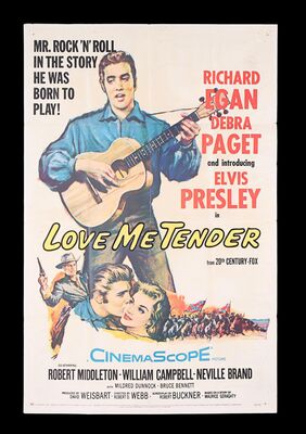 Lot #200 - LOVE ME TENDER (1956) - US One-Sheet, 1956
