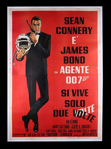 Lot #220 - JAMES BOND: YOU ONLY LIVE TWICE (1967) - Italian 4-Fogli, 1970's