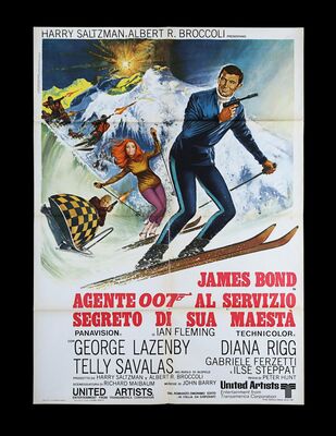 Lot #223 - JAMES BOND: ON HER MAJESTY'S SECRET SERVICE (1969) - Italian One-Panel (2-Fogli), 1969