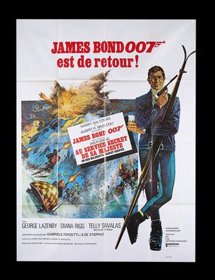 Lot #225 - JAMES BOND: ON HER MAJESTY'S SECRET SERVICE (1969) - French Grande Affiche, 1969