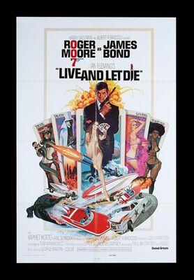 Lot #231 - JAMES BOND: LIVE AND LET DIE (1973) - US One-Sheet (East Hemi), 1973