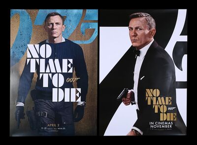 Lot #244 - JAMES BOND: NO TIME TO DIE (2021) - Two US/International One-Sheets, 2020