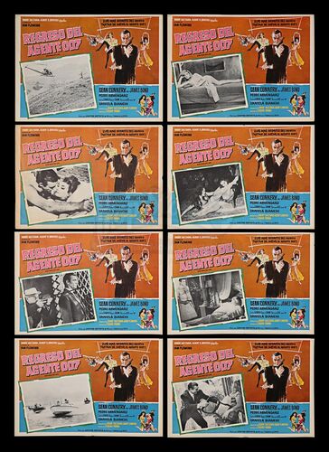 Lot #246 - JAMES BOND: FROM RUSSIA WITH LOVE (1963) - Carter-Jones Collection: Eight Mexican Lobby Cards, 1964