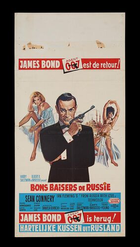 Lot #249 - JAMES BOND: FROM RUSSIA WITH LOVE (1963) - Carter-Jones Collection: Belgian Affiche, 1964