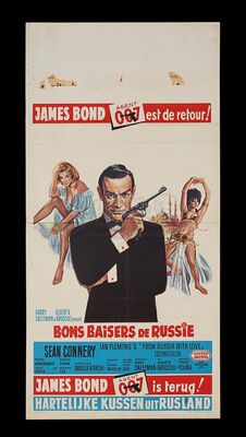 Lot #249 - JAMES BOND: FROM RUSSIA WITH LOVE (1963) - Carter-Jones Collection: Belgian Affiche, 1964