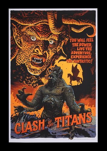 Lot #254 - CLASH OF THE TITANS (1981) - Mondo Poster, 2014