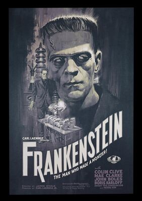 Lot #256 - FRANKENSTEIN (1931) - Vice Press, Bottleneck Gallery Poster, 2020