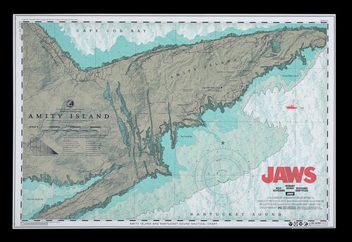 Lot #260 - JAWS (1975) - Vice Press, Bottleneck Gallery Poster, 2019