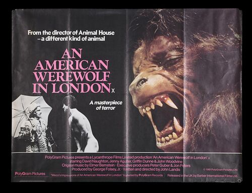 Lot #270 - AN AMERICAN WEREWOLF IN LONDON (1981) - UK Quad, 1981