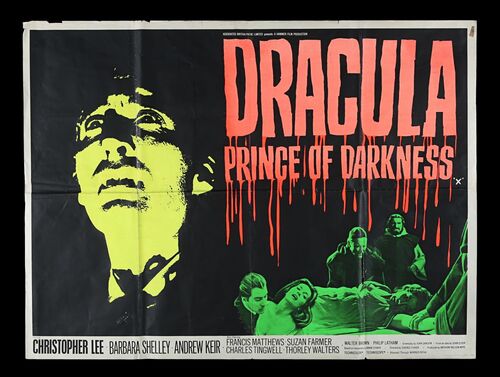 Lot #274 - DRACULA: PRINCE OF DARKNESS (1966) - UK Quad, 1966