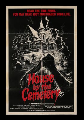 Lot #283 - HOUSE BY THE CEMETERY (1981) - US One-Sheet, 1984