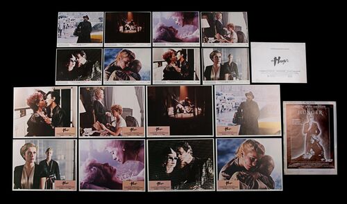 Lot #284 - THE HUNGER (1983) - Sixteen Lobby Cards and Extras, 1983