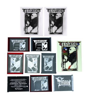 Lot #296 - NOSFERATU THE VAMPYRE (1979) - FEREF ARCHIVE: Original Poster Concept Transparency, Negatives and Photos