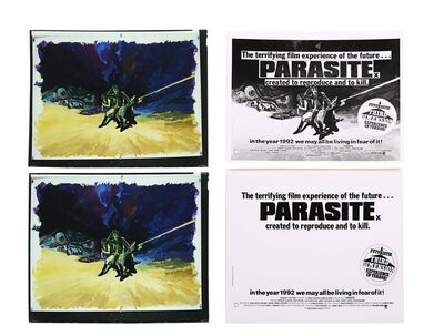 Lot #298 - PARASITE (1982) - FEREF ARCHIVE: Original Poster Concept Transparencies and Photos