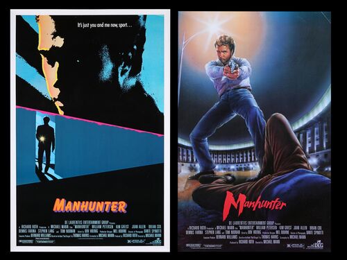 Lot #312 - MANHUNTER (1986) - Bryan Fuller Collection: Two US One-Sheets, 1986