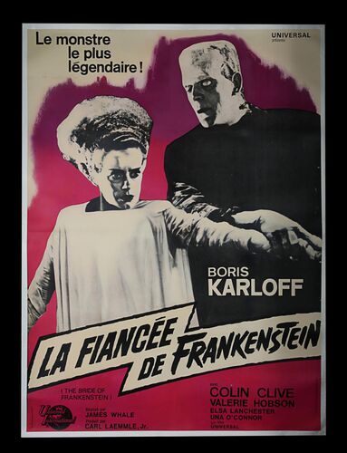 Lot #320 - BRIDE OF FRANKENSTEIN (1935) - Bryan Fuller Collection: French 'Grande' Affiche, 1964