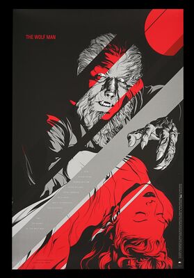 Lot #322 - THE WOLF MAN (1941) - Bryan Fuller Collection: Mondo Poster, 2010