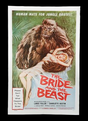 Lot #325 - THE BRIDE AND THE BEAST (1958) - Bryan Fuller Collection: US One-Sheet, 1958