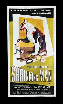 Lot #328 - THE INCREDIBLE SHRINKING MAN (1957) - Bryan Fuller Collection: US Three-Sheet, 1957