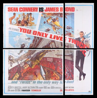 Lot #334 - JAMES BOND: YOU ONLY LIVE TWICE (1967) - Bryan Fuller Collection: US Six-Sheet, 1967