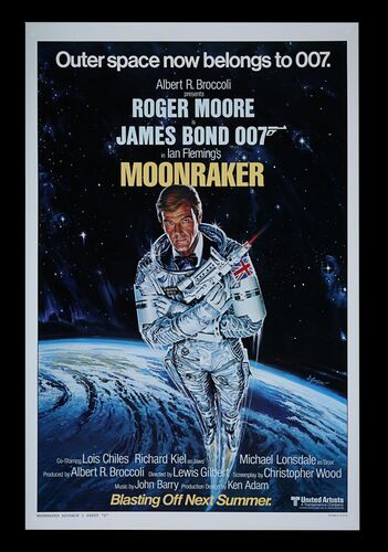 Lot #339 - JAMES BOND: MOONRAKER (1979) - Bryan Fuller Collection: US One-Sheet, 1979