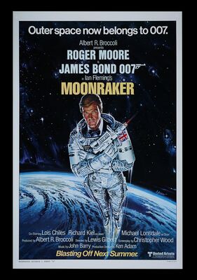 Lot #339 - JAMES BOND: MOONRAKER (1979) - Bryan Fuller Collection: US One-Sheet, 1979