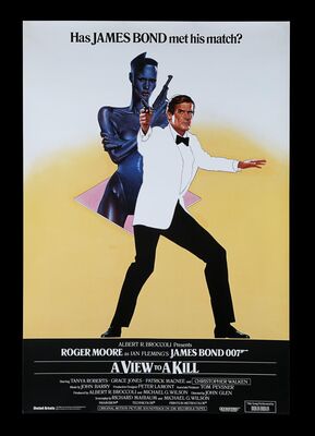 Lot #342 - JAMES BOND: A VIEW TO A KILL (1985) - Bryan Fuller Collection: British One-Sheet, 1985