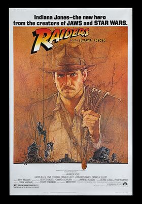 Lot #354 - RAIDERS OF THE LOST ARK (1981) - Bryan Fuller Collection: US 60" x 40", 1981