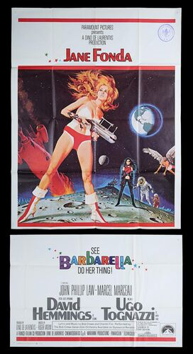 Lot #362 - BARBARELLA (1968) - Bryan Fuller Collection: US Three-Sheet, 1968