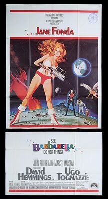 Lot #362 - BARBARELLA (1968) - Bryan Fuller Collection: US Three-Sheet, 1968