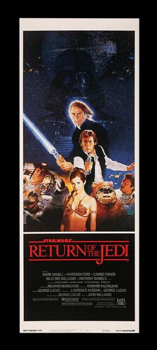 Lot #372 - STAR WARS: RETURN OF THE JEDI (1983) - Bryan Fuller Collection: US Insert (Style B), 1983