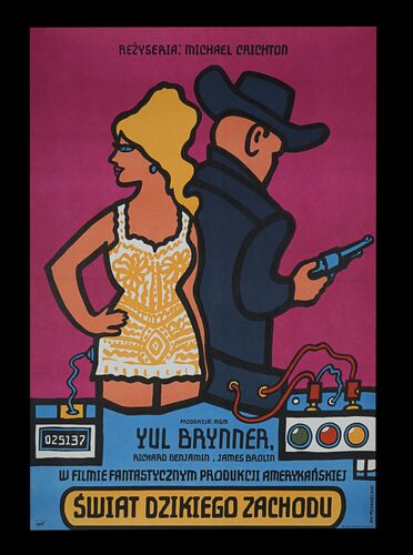Lot #379 - WESTWORLD (1973) - Bryan Fuller Collection: Polish One-Sheet, 1976
